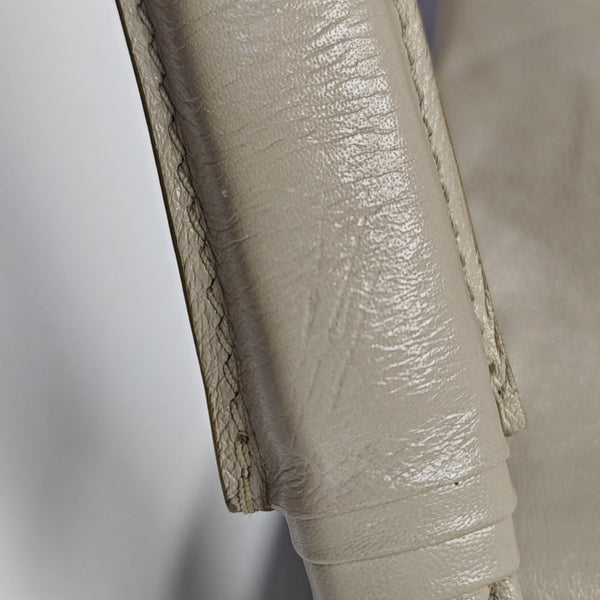 Calfskin Top Handle Bag Gray