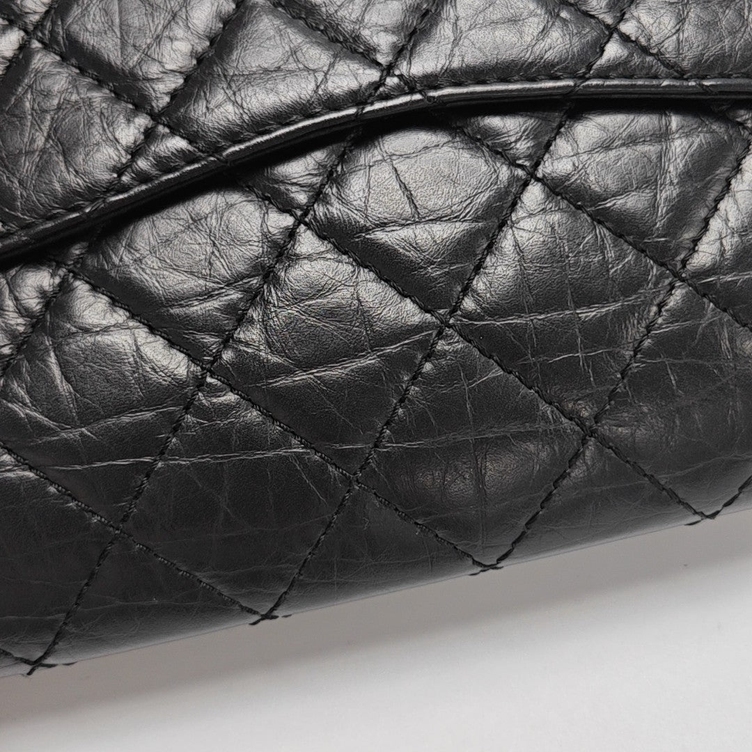 2.55 227 (jumbo) Quilted Vintage Calf Black