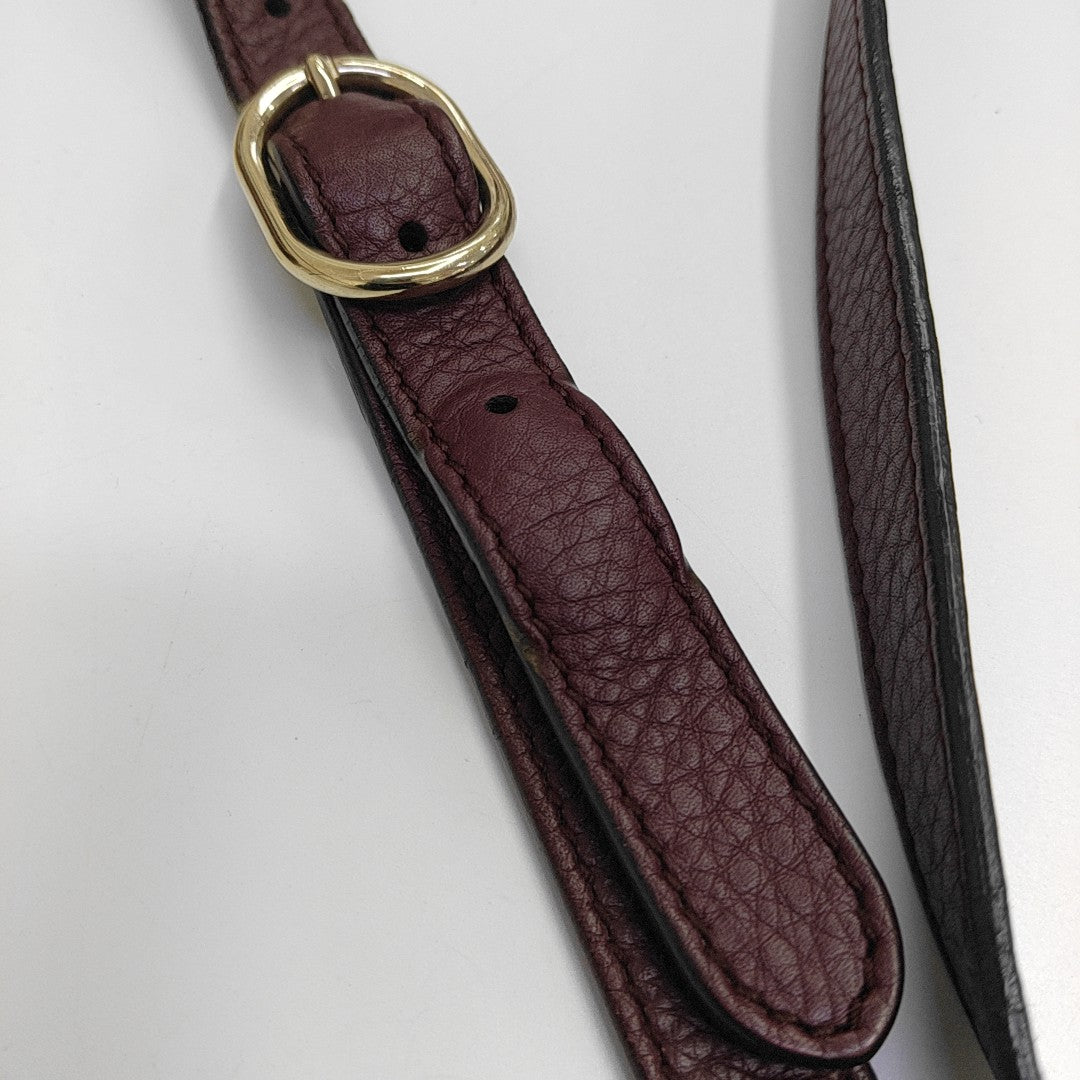 Bamboo 1947 Medium Calfskin Red