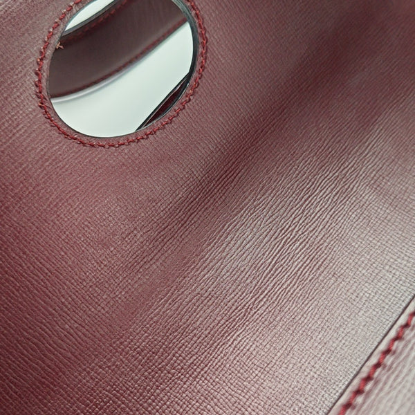 Calfskin Shoulder Bag Red