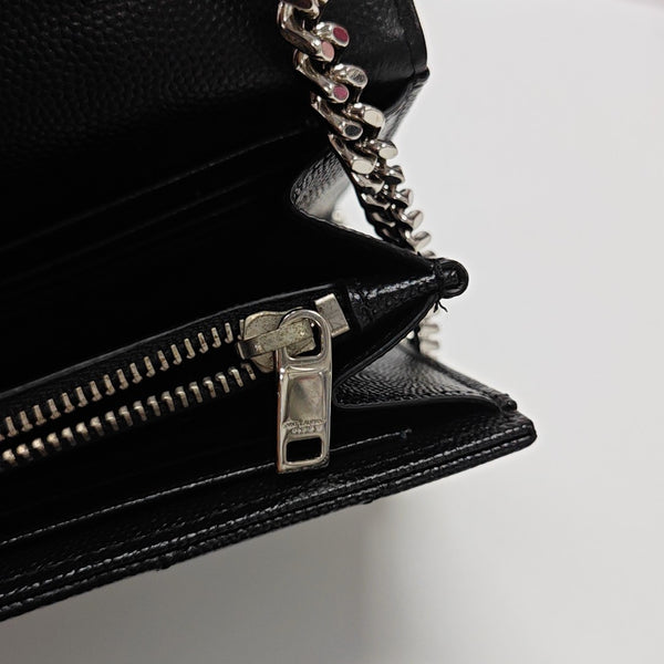 MONOGRAM Medium Chevron Calfskin Black
