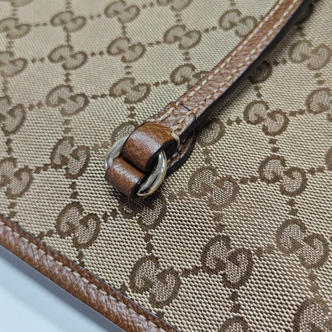 Bree Medium Monogram Canvas Beige
