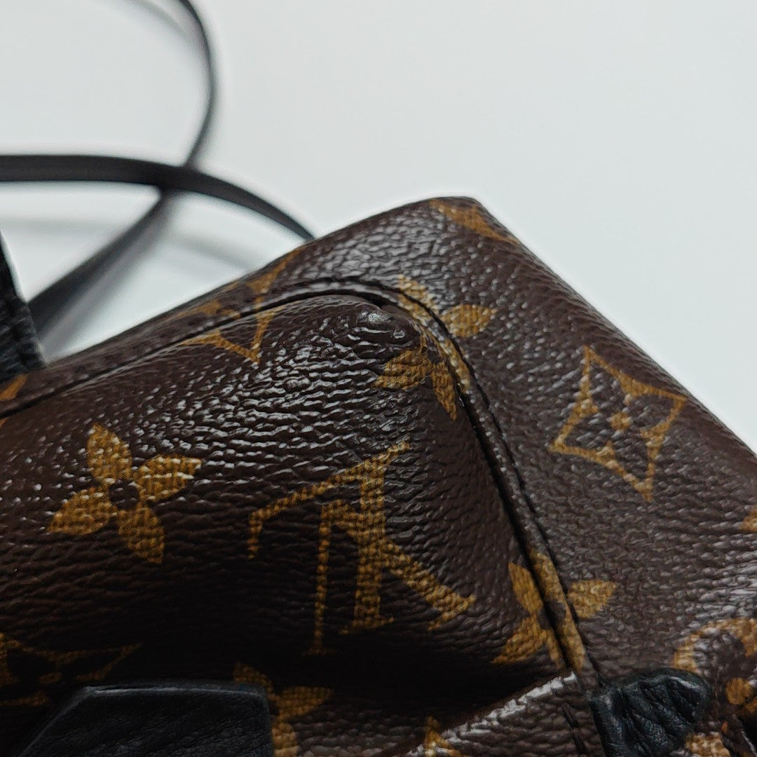 PALM SPRINGS Mini Monogram Coated Canvas Brown