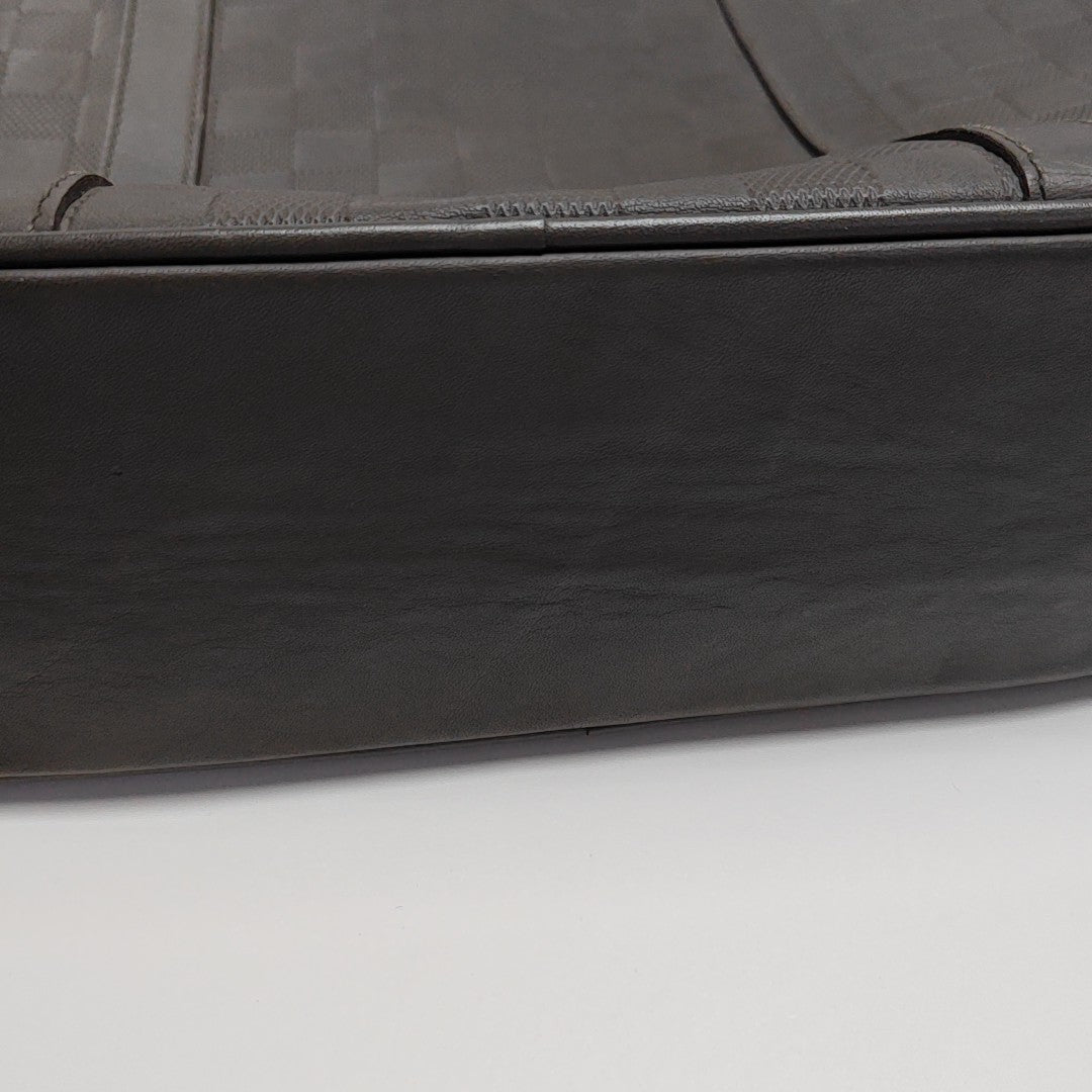 TADAO PM Damier Ebene Calfskin Brown