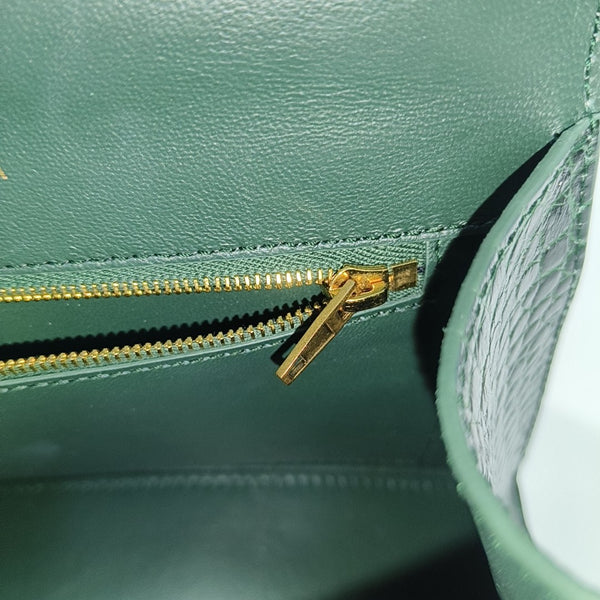 Hourglass S Calfskin Green