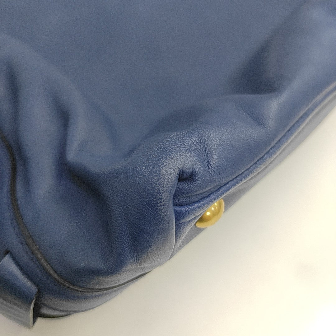 Calfskin Tote Bag Blue