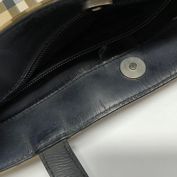 Coated Canvas Tote Bag Beige