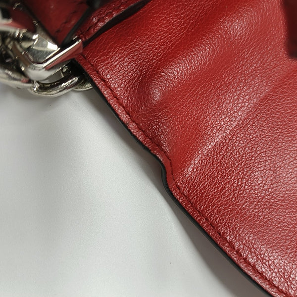 Calfskin Shoulder Bag Red