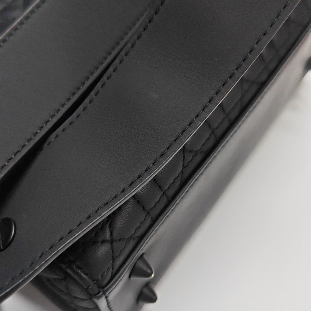 Lady Dior Small Cannage Calfskin Black