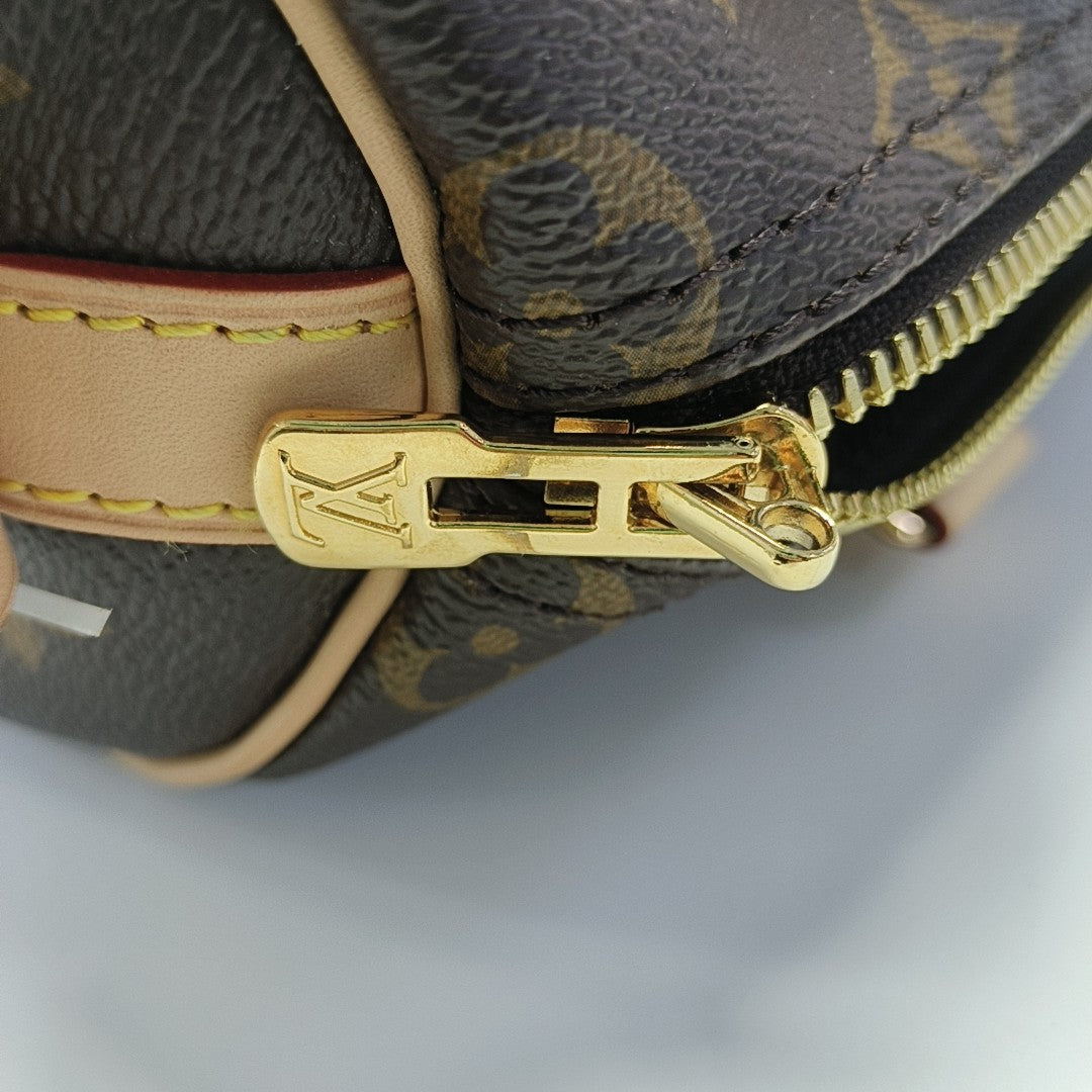 SPEEDY 25 Monogram Coated Canvas Brown