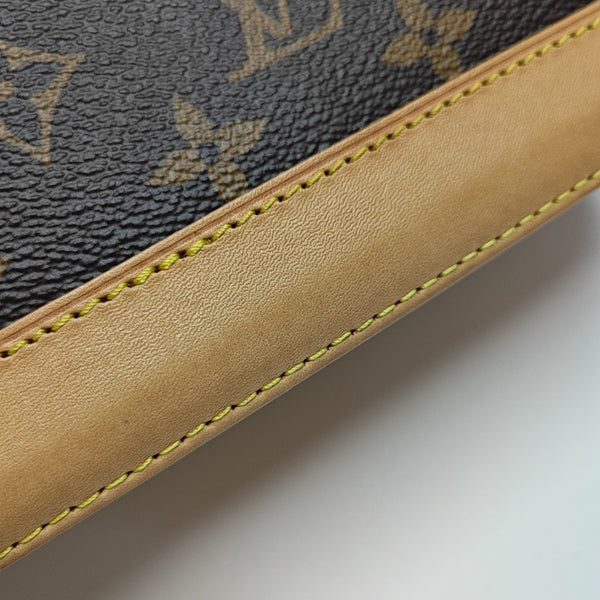 ALMA BB Monogram Coated Canvas Brown