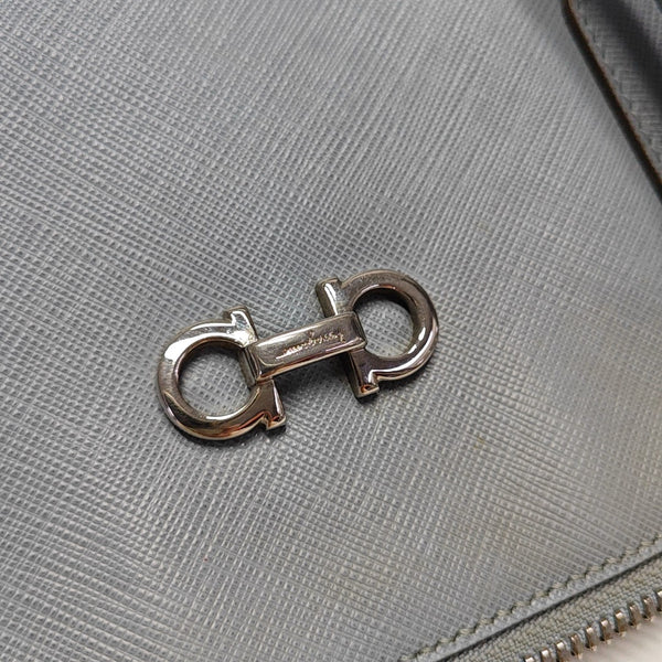 Calfskin Top Handle Bag Blue