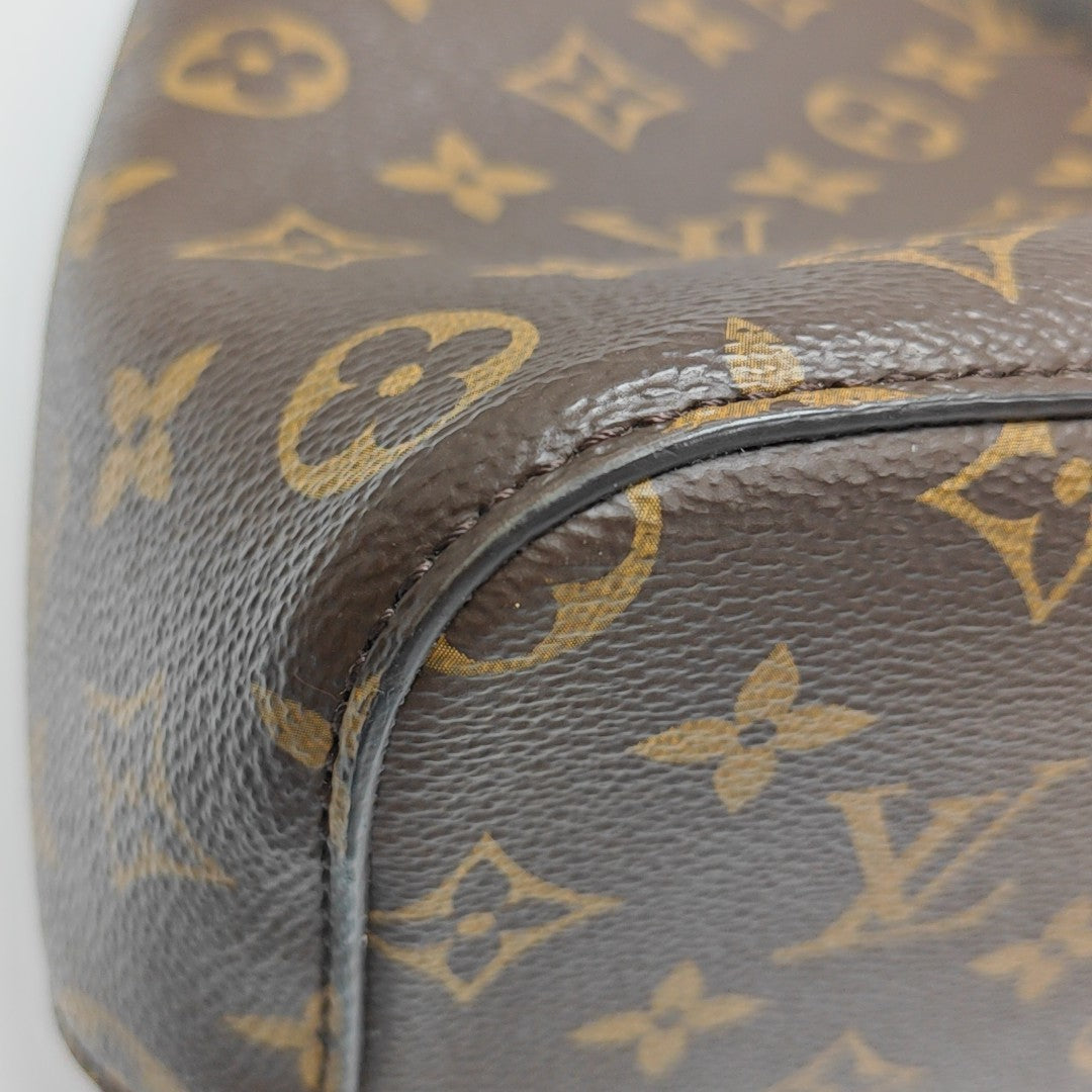 NÉONOÉ MM Monogram Coated Canvas Brown