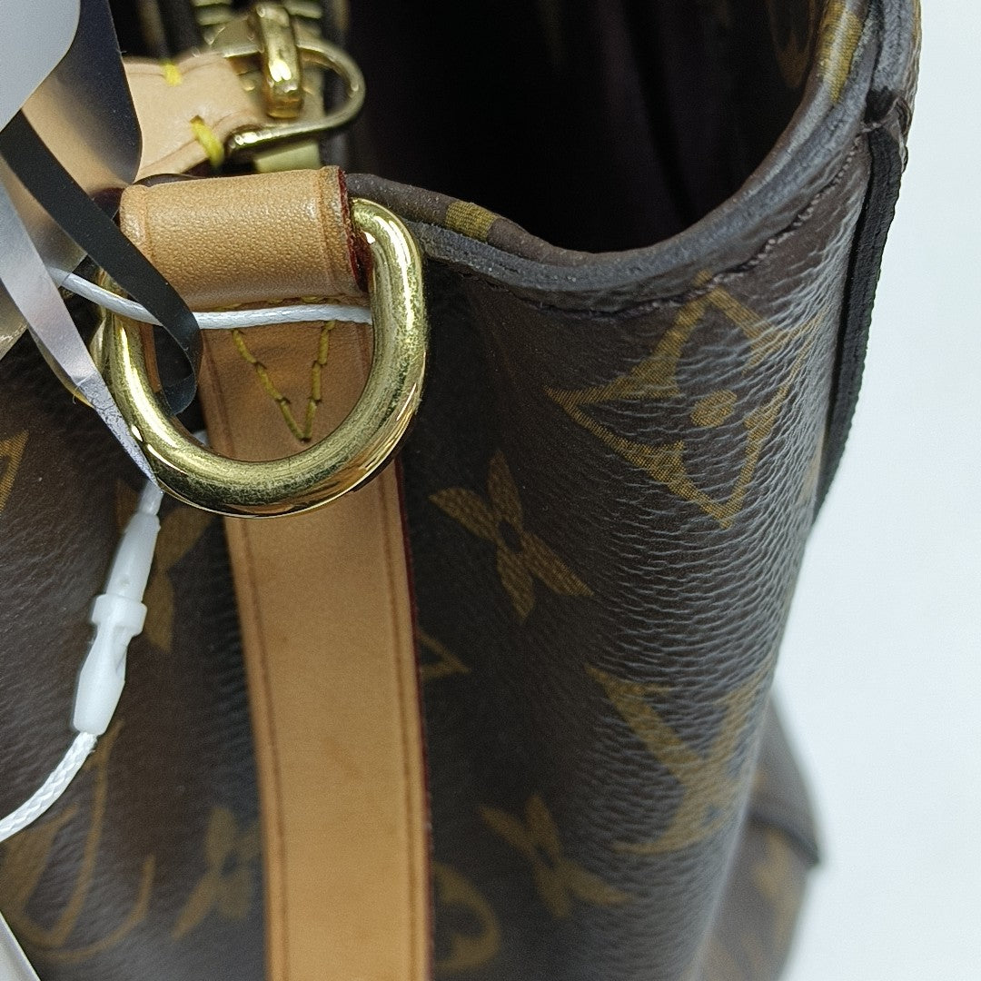 MONTAIGNE BB Monogram Coated Canvas Brown