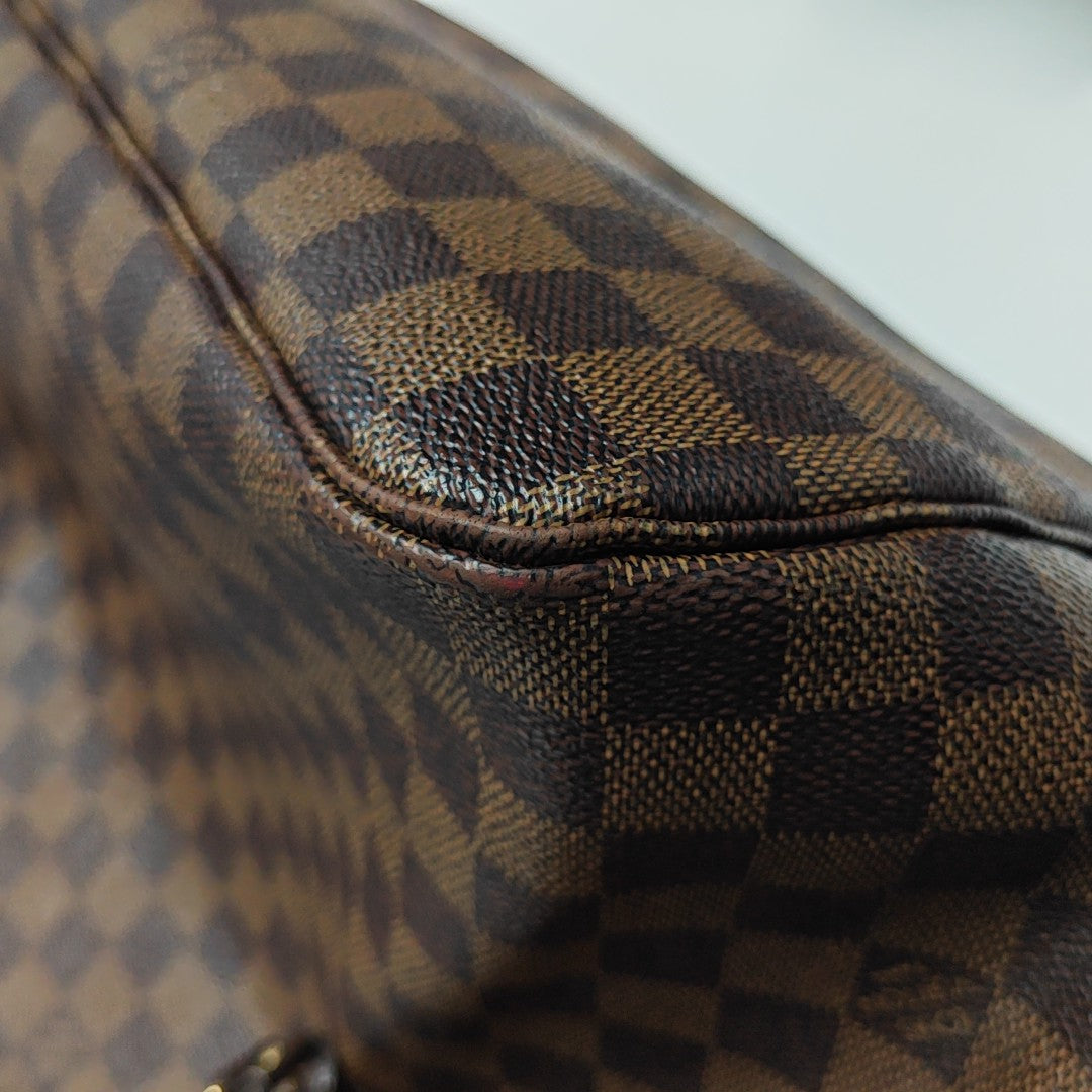 NEVERFULL GM Damier Ebene Coated Canvas Brown
