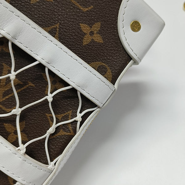 SOFT TRUNK Monogram Coated Canvas Brown