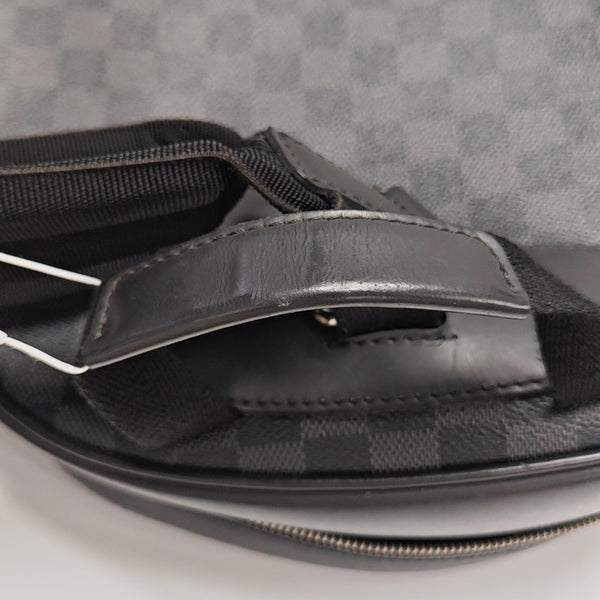 JOSH Damier Graphite Coated Canvas Gray