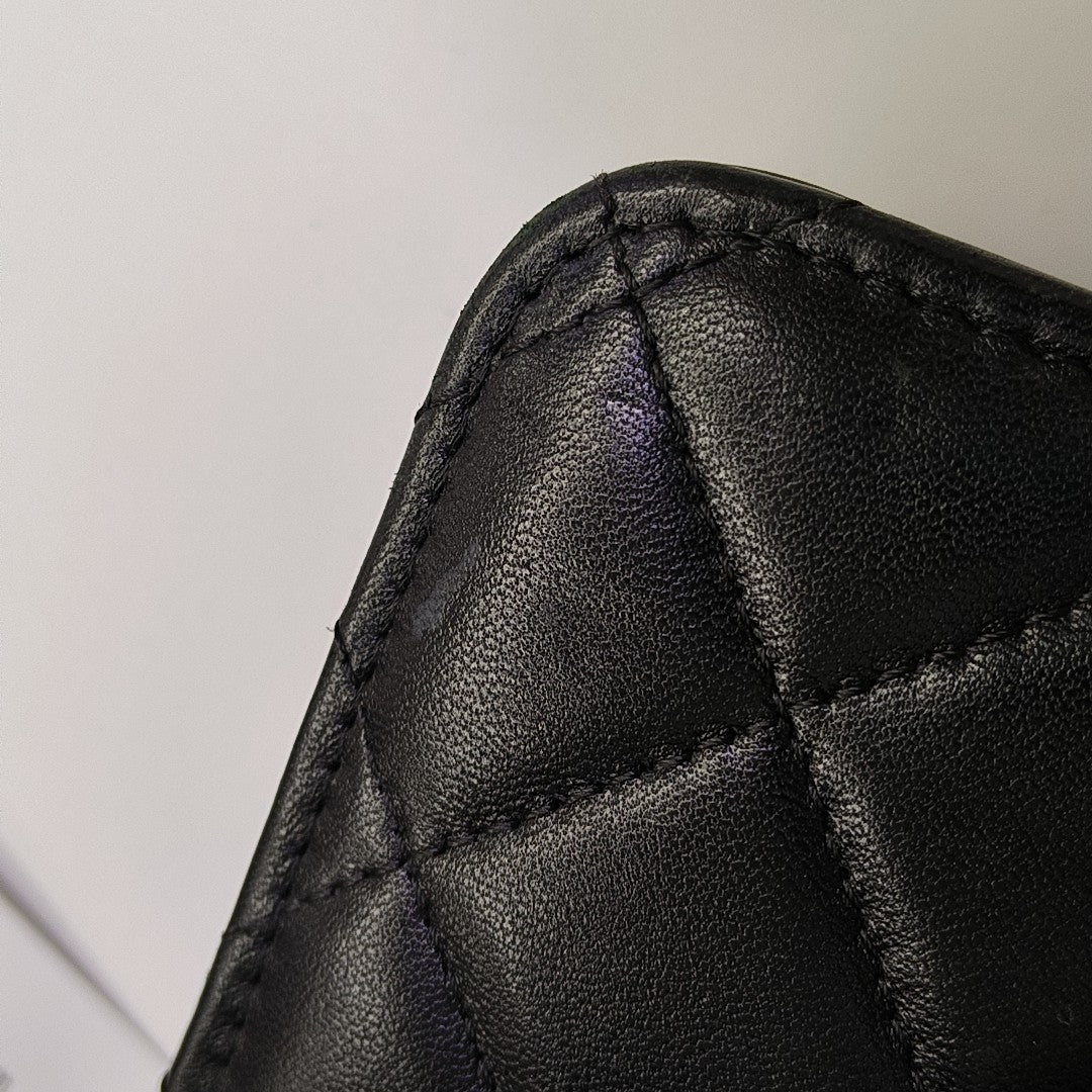 WOC Quilted Lambskin Black