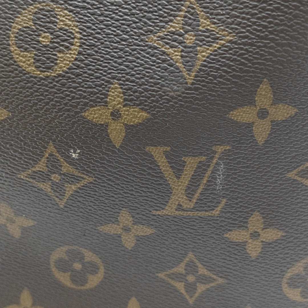 NEVERFULL MM Monogram Coated Canvas Brown
