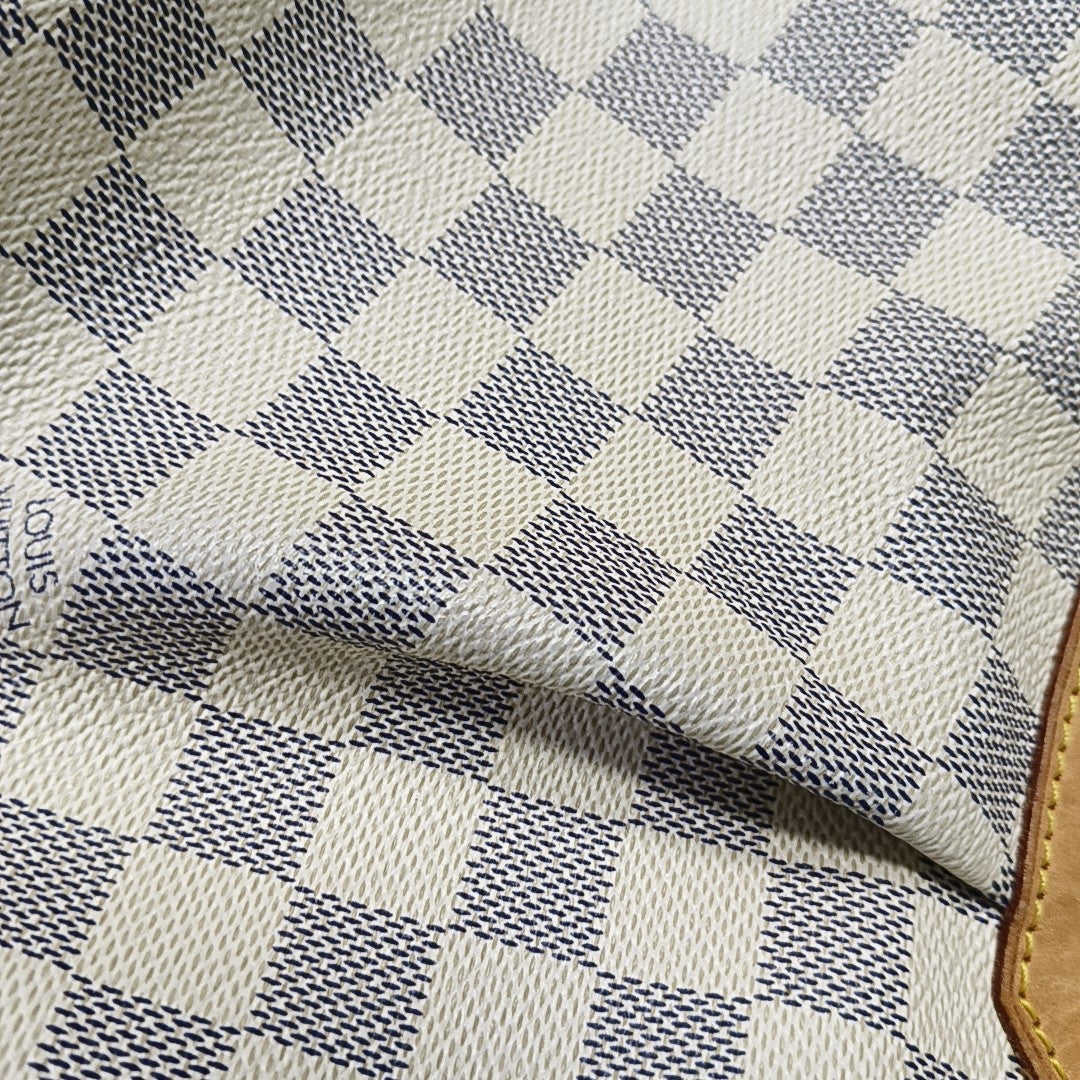 SIRACUSA PM Damier Azur Coated Canvas White