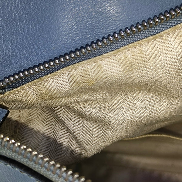 Puzzle Medium Calfskin Blue