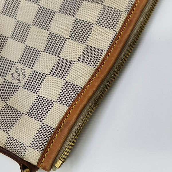 RIVIERA PM Damier Azur Coated Canvas White