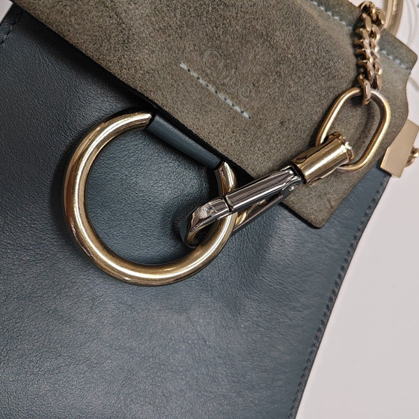 Faye Small Calfskin Blue