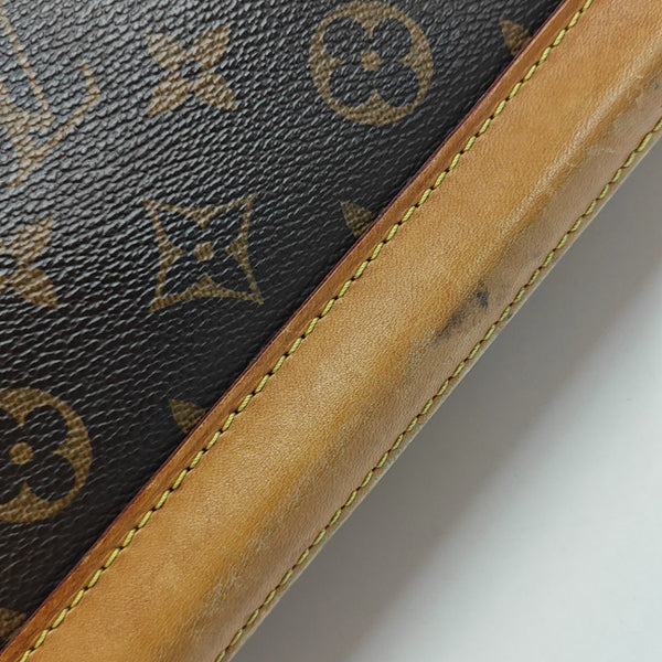 ALMA PM Monogram Coated Canvas Brown