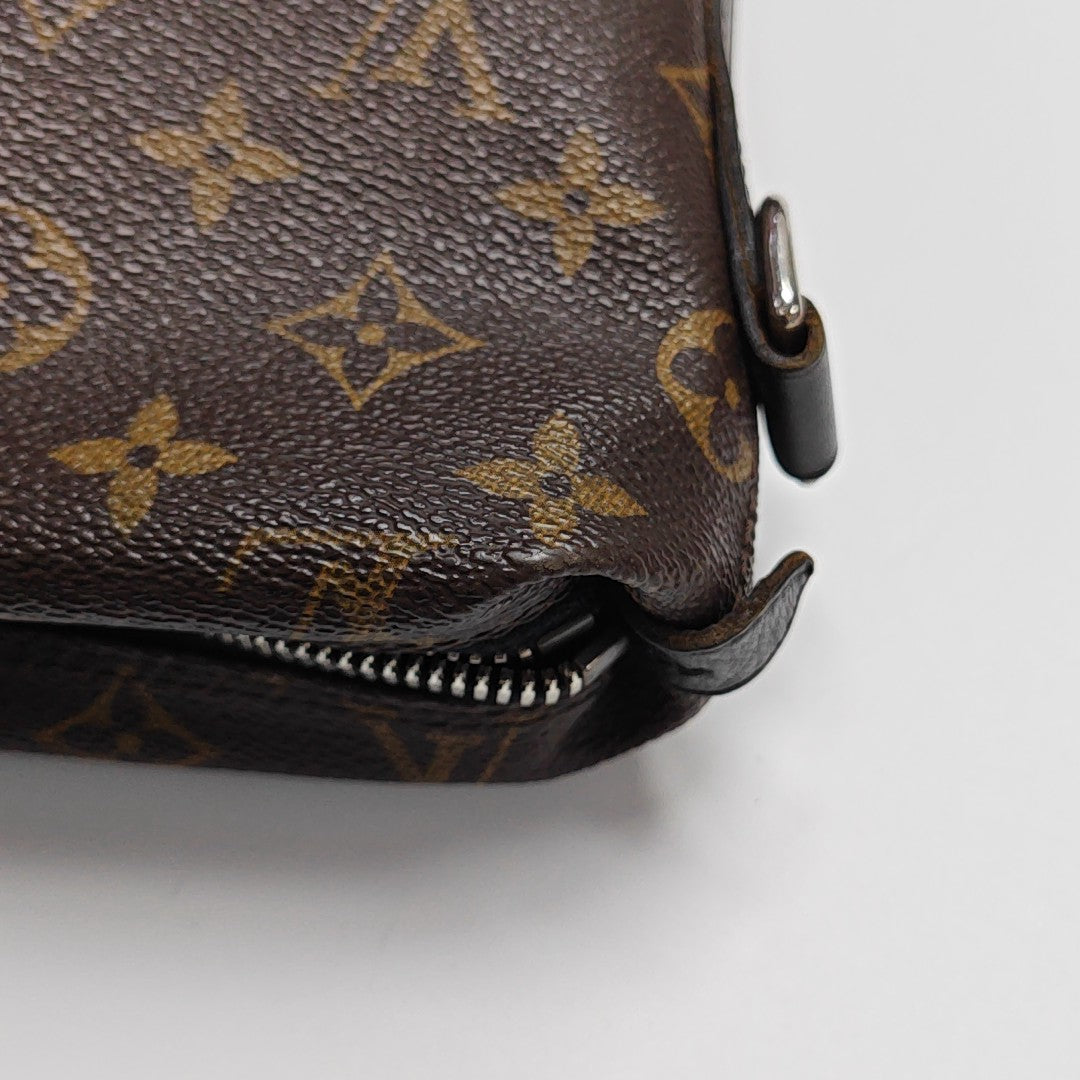 KITAN Monogram Coated Canvas Brown