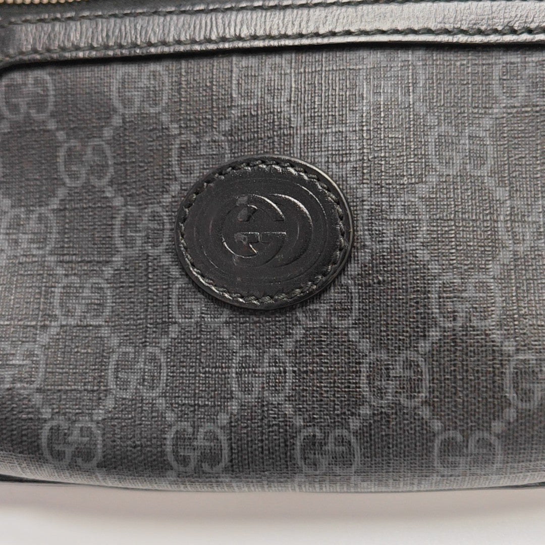 Monogram Coated Canvas Belt Bag Black