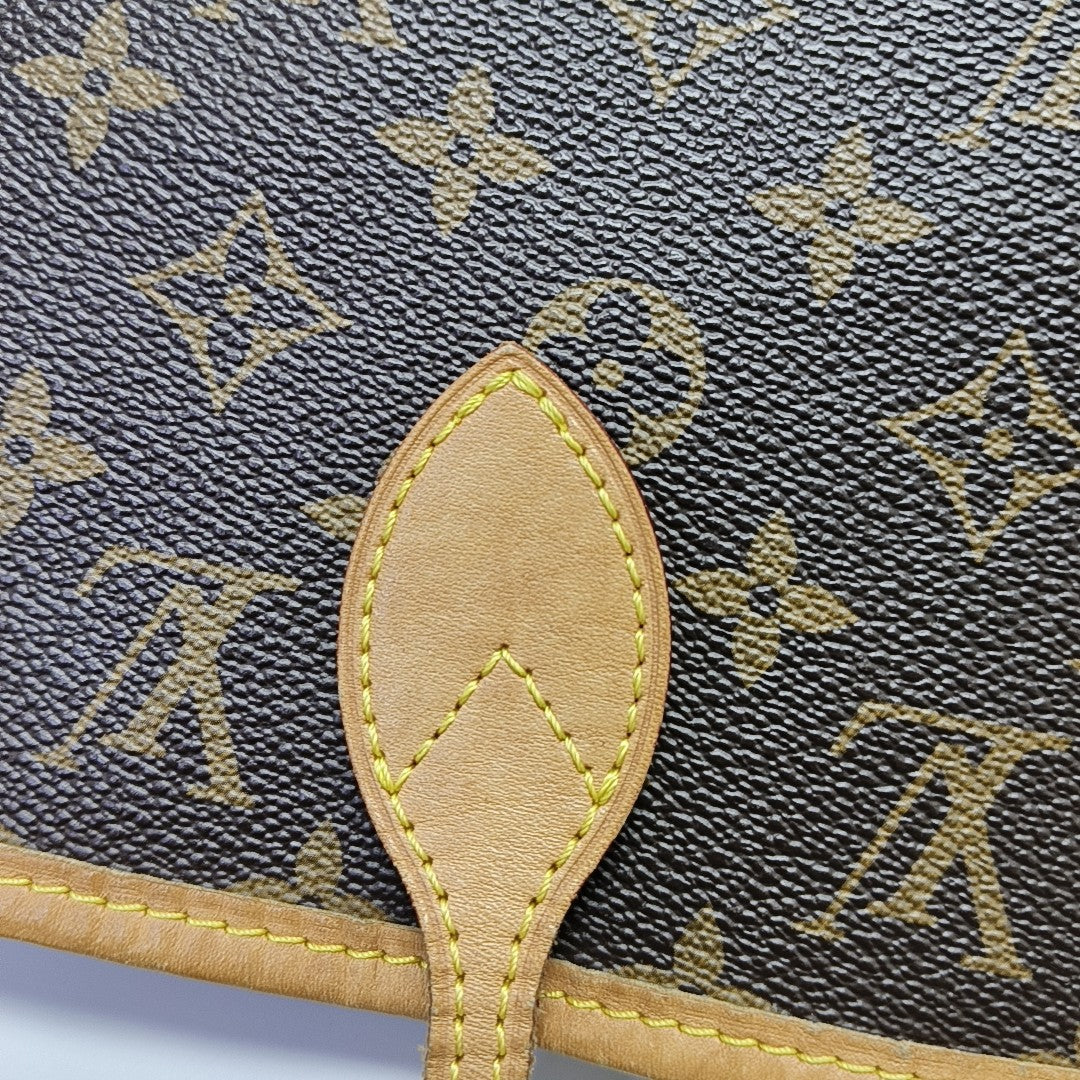NEVERFULL MM Monogram Coated Canvas Brown
