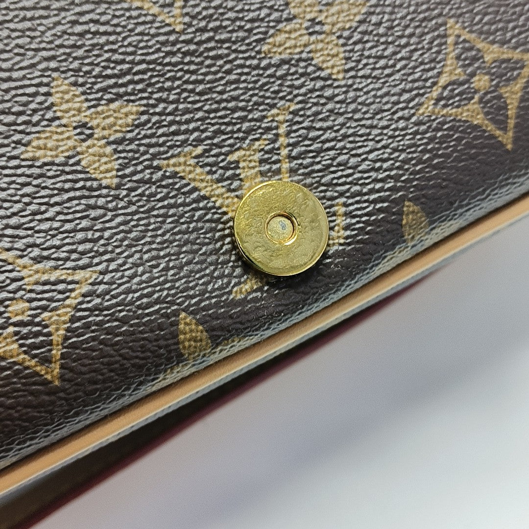 DIANE Monogram Coated Canvas Brown