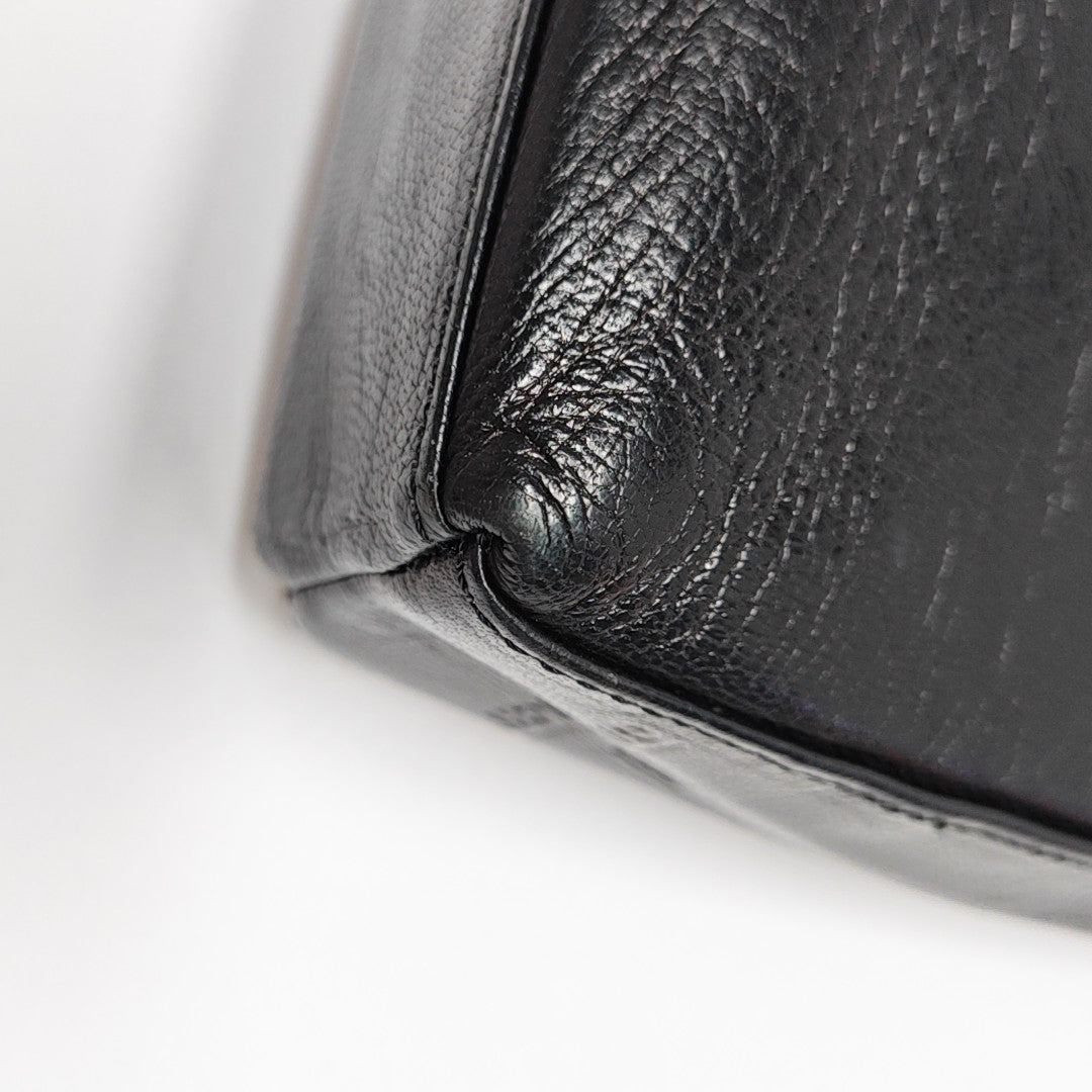 Calfskin Shoulder Bag Black