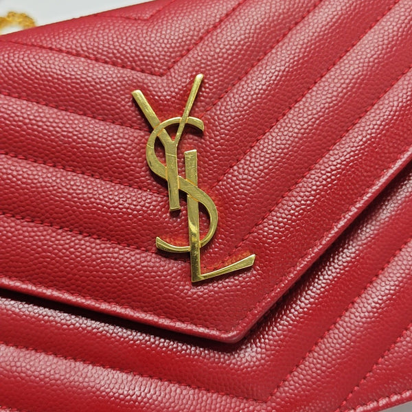 MONOGRAM WOC Quilted Calfskin Red