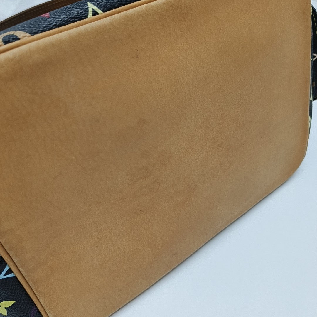 LV × TM NÉONOÉ MM Monogram Coated Canvas Black