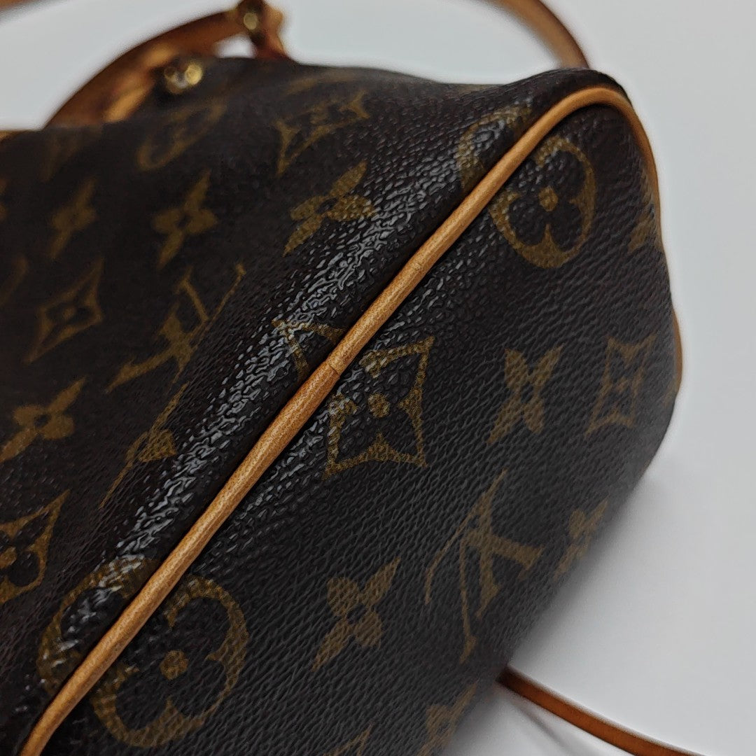 NÉONOÉ Nano Monogram Coated Canvas Brown