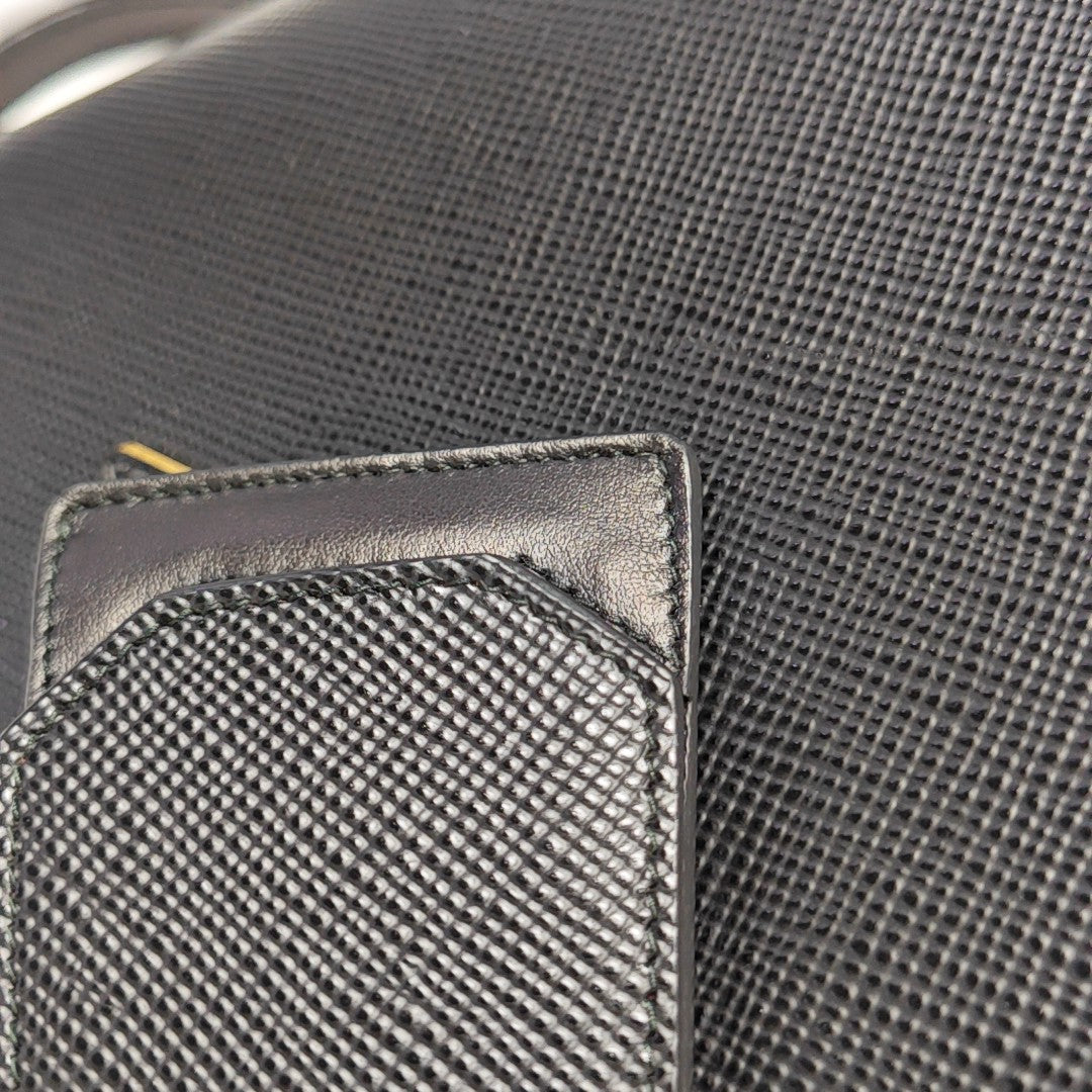 Panier Small Saffiano Calfskin Black