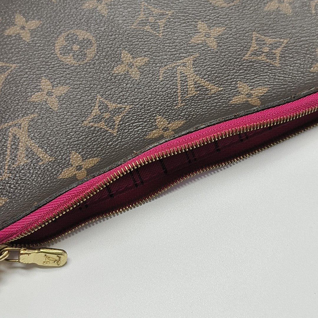 NEVERFULL PM Monogram Coated Canvas Brown