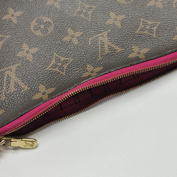 NEVERFULL PM Monogram Coated Canvas Brown