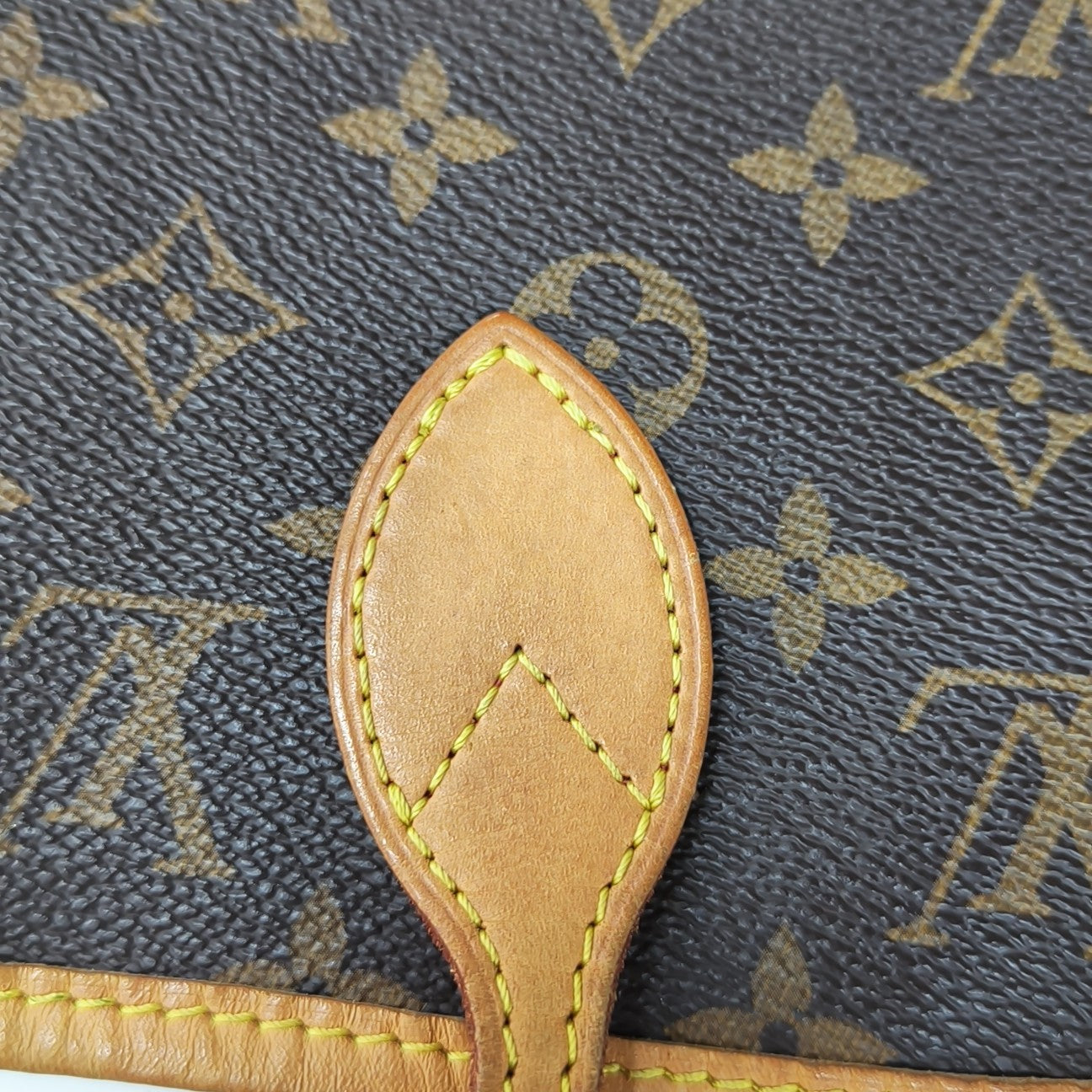 NEVERFULL MM Monogram Coated Canvas Brown