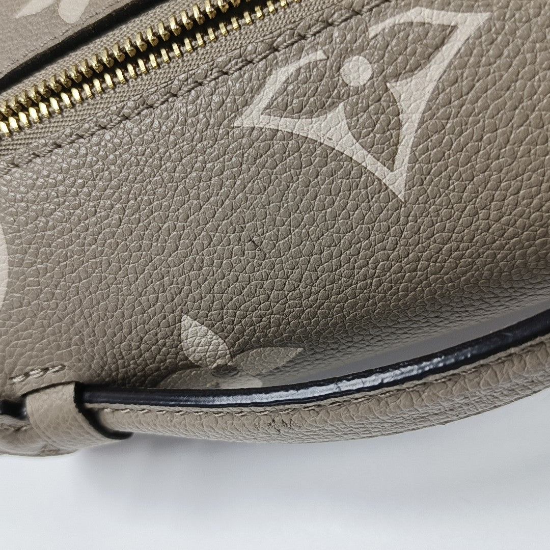 MÉTIS EAST WEST Monogram Calfskin Gray