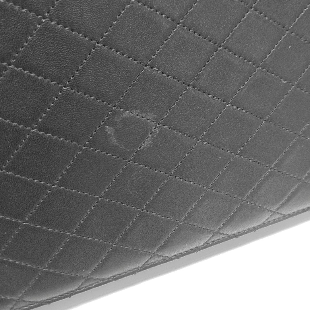 Quilted Lambskin Shoulder Bag Black