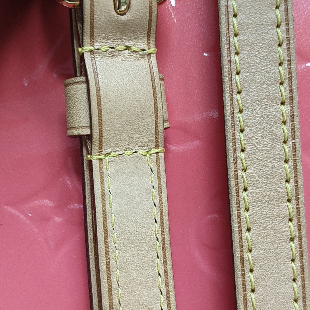 BREA MM Monogram Patent Leather Pink