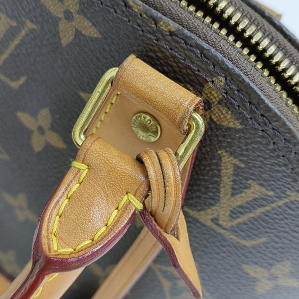 ALMA BB Monogram Coated Canvas Brown