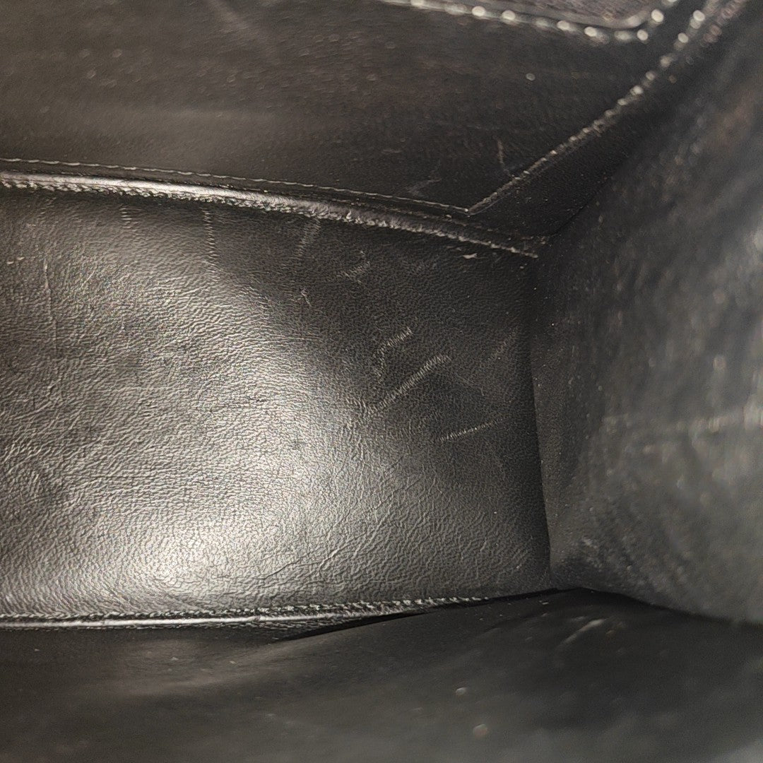 Hourglass Small Calfskin Black