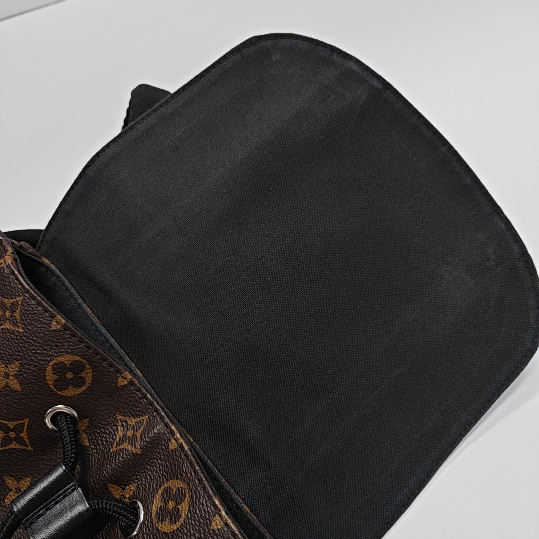 CHRISTOPHER MM Monogram Coated Canvas Brown