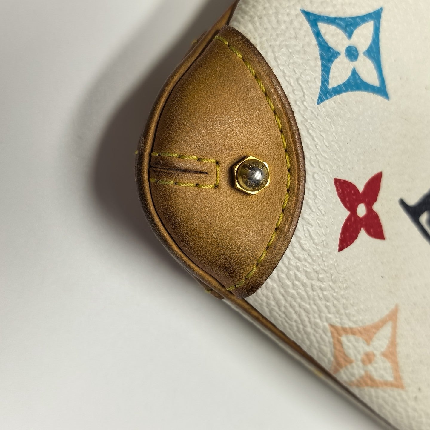 LV × TM VINTAGE MILLA Monogram Coated Canvas White