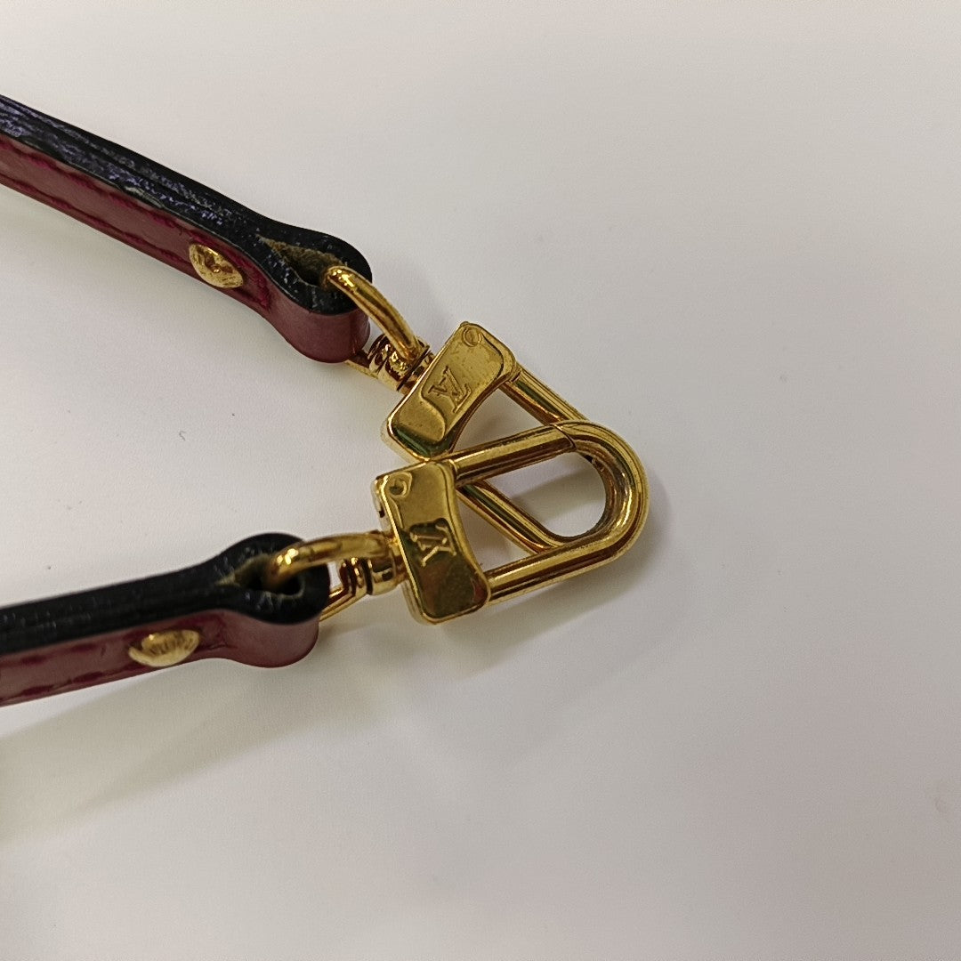 ALMA BB Monogram Patent Leather Red