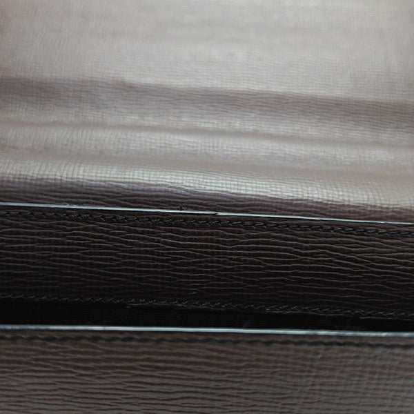 Calfskin Top Handle Bag Brown