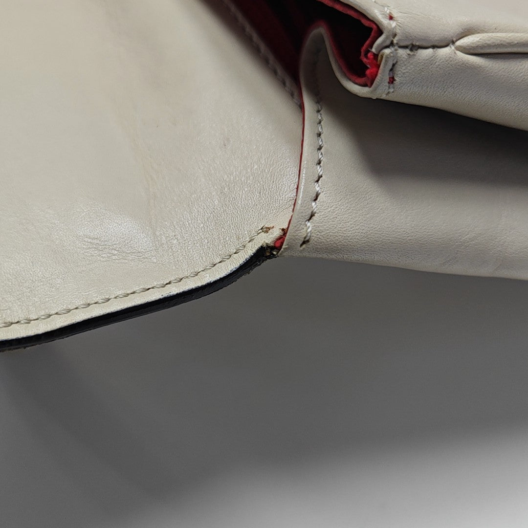 Calfskin Shoulder Bag Beige